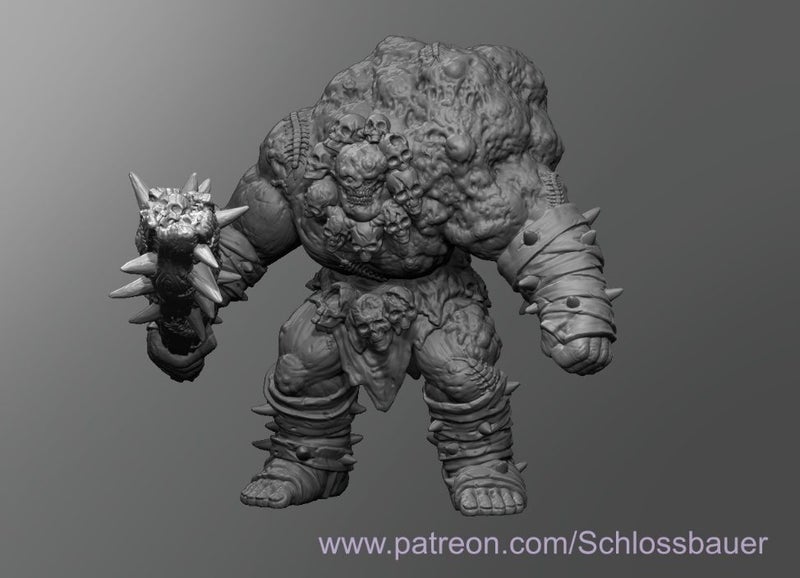 Ash Giant Monster Miniature Dungeons and Dragons Dice4Dungeons Schloss Carousel 4