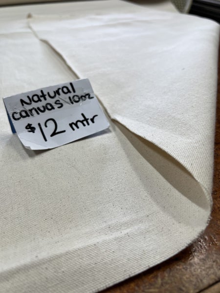 Natural Cotton Canvas Fabric – 10oz & 15oz | 150cm Wide | Per Metre Carousel 4