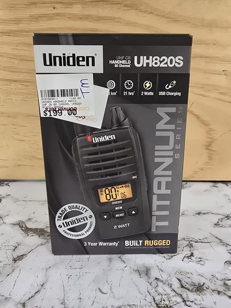 Uniden UHF CB Handheld 80 Channel UH820S Carousel 1