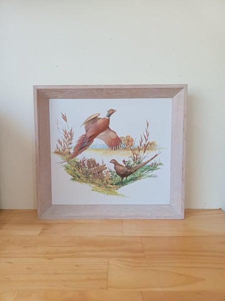 Pheasants in flight 3d formcraft art print by frederick sweney (43cm x 39cm) Carousel 1