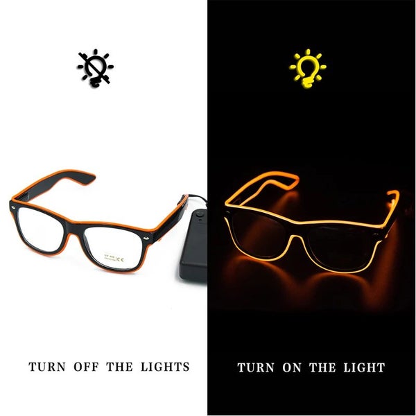 Flashing Glasses EL Wire LED Glasses Glowing Party Supplies Lighting Novelty Carousel 1