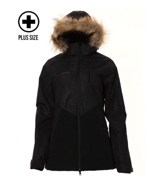 XTM Ayla Plus Womens Jacket - Black/Shiraz NZ28 Carousel 1