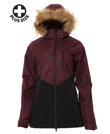 XTM Ayla Plus Womens Jacket - Shiraz/Black NZ22 Carousel 1
