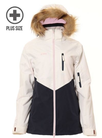 XTM Ayla Plus Womens Jacket - White/Navy NZ22 Carousel 1