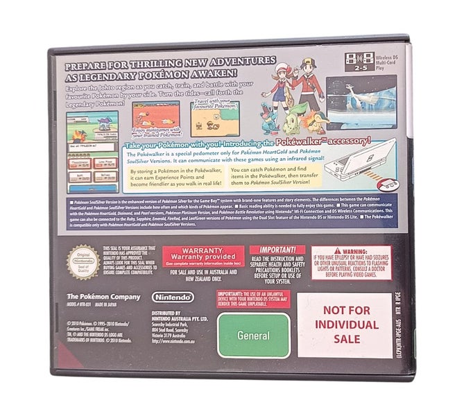 Pokémon Soul Silver Nintendo DS Mint Carousel 7