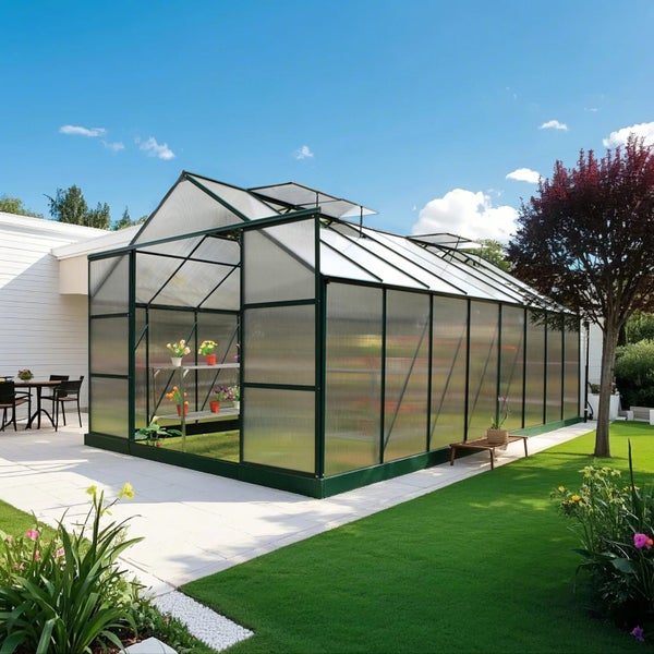 3m x 6m The Ultimate Greenhouse 6mm Twin Wall Carousel 1