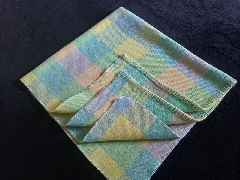 Co /Cozi Sleeper bedside sleeper 100% WOOL blanket - B416 multi col Carousel 1