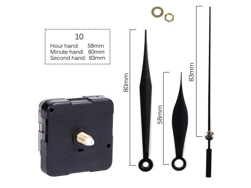 DIY Clock Mechanism Silent Quartz Movement With Hands Battery Wall Clock Carousel 1