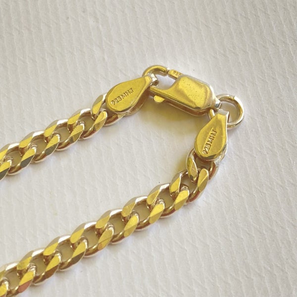 Sterling Silver 925 Cuban Link 50 cm Chain Necklace. FREE SHIPPING! Carousel 2