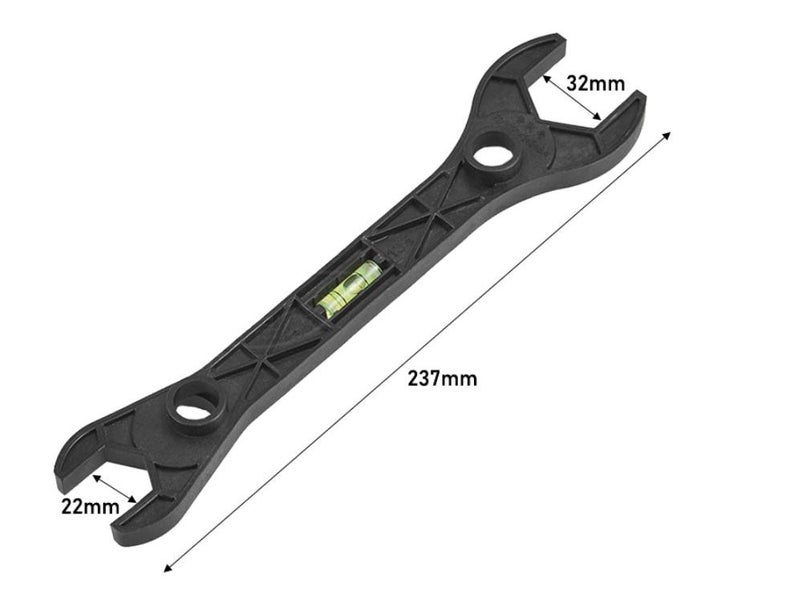 Plastic Wrench Dual Head Wrench Hose Nut Faucet Mixing Valve Installation Spanne Carousel 1