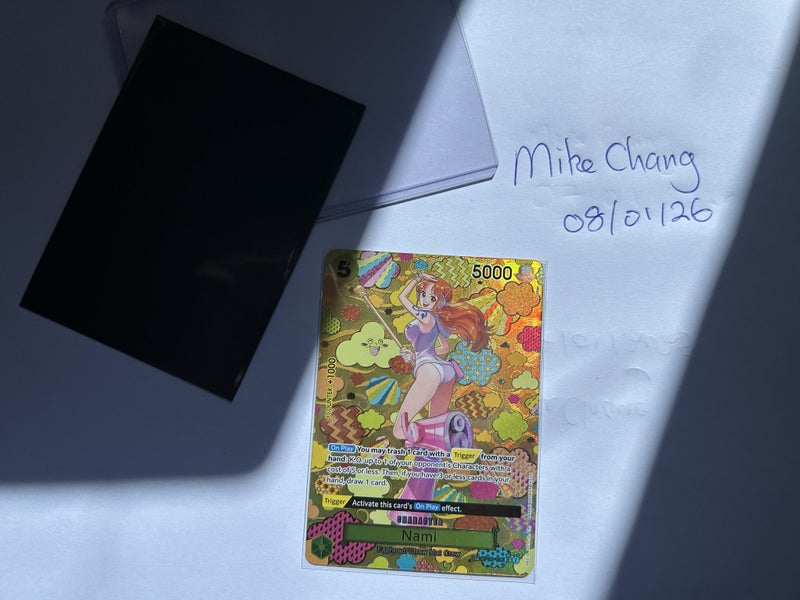 Nami (SP). Emperors in the New World. Mint, Super Rare, Foil, One Piece. Carousel 4