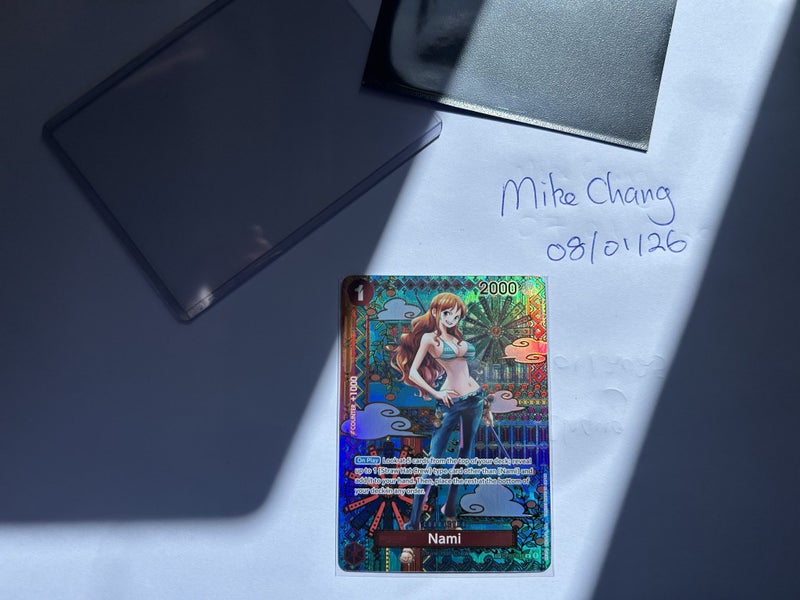 Nami (SP). Awakening of the New Era. Mint, Super Rare, Foil, One Piece. Carousel 2