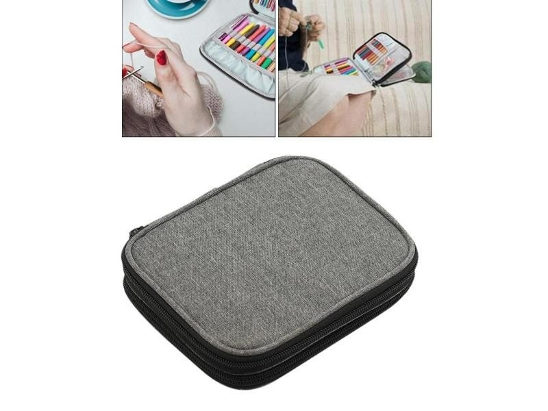 Portable Organizer Case Bag For Circular Knitting Needles Crochet Hooks Bag Carousel 1