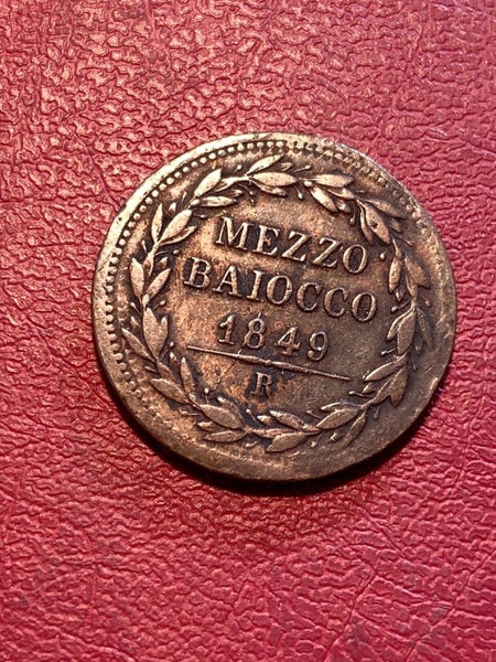 Papal States 1/2 Baiocco 1849 Carousel 1