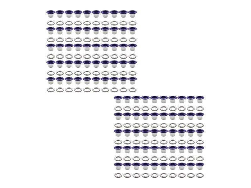 100x Metal Eyelets Grommet Kit Heavy Duty Accessories Multipurpose 5mm Tiny Carousel 1