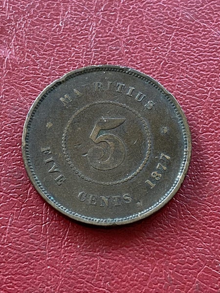 Mauritius 5 Cents 1877 Carousel 1