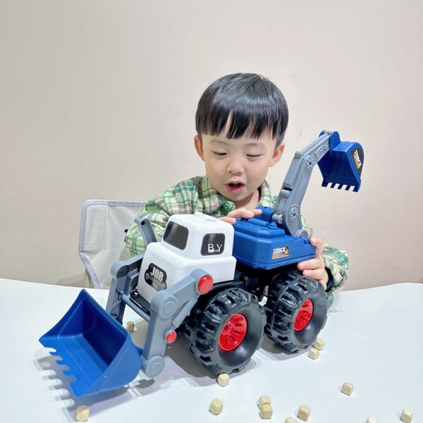 Toys for Kids Ages 4-8 Large Simulation Engineering Vehicle Excavator Bulldoz Carousel 1