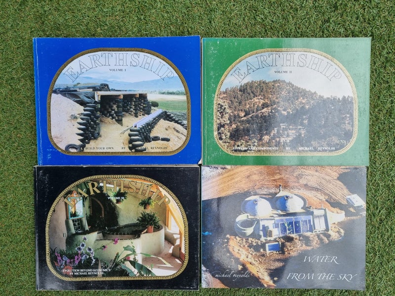 Complete Earthship Collection by Michael Reynolds, 4x large books, rare! Carousel 1