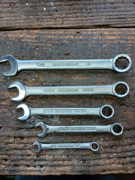 Sidchrome BSW Whitworth spanners. Carousel 1