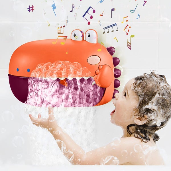 Toys for Kids Ages 4-8 Bath Toys Toddler Bath Bubble Machine Bathtub Toy Dino Carousel 1