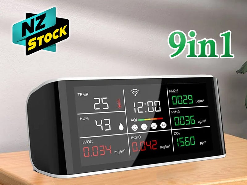 Carbon Dioxide Detector Indoor Air Quality Monitor NZ Clearance Carousel 1