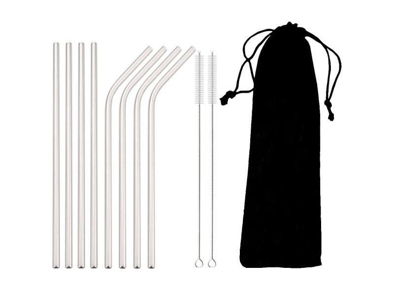 Colorful Reusable Drinking Straw Metal Straws 304 Stainless Steel Straws Set Carousel 1