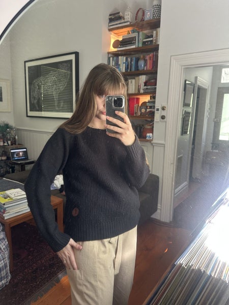 Just another fisherman jumper black wool Carousel 1