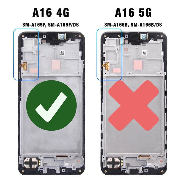 Samsung Galaxy A16 4G SM-A165F Replacement Screen with Frame Carousel 2
