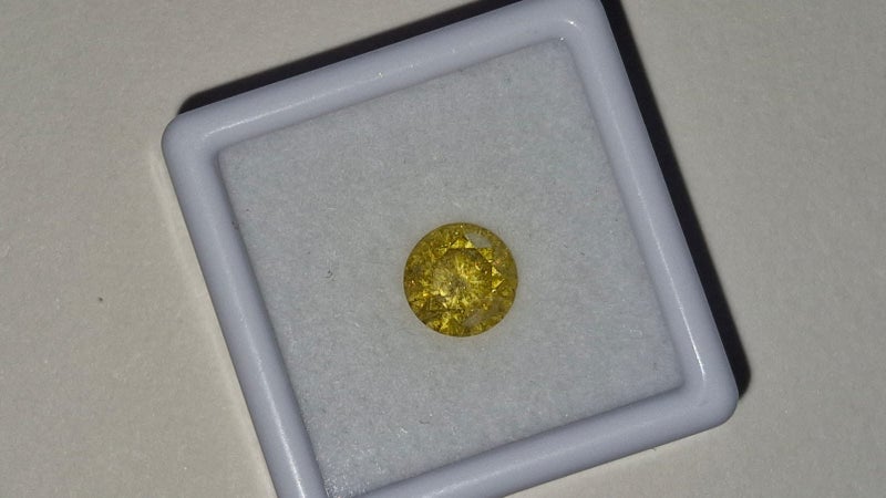 $1 RES * Valuation $5,500.00 * 1.58ct Round Large YELLOW Diamond Loose IGL CERT Carousel 1