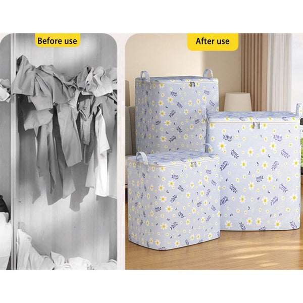 Clothes Storage Moving Bags,Foldable Thick Fabric Blanket Storage Bags,Storag Carousel 9