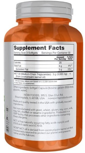 nowsports MCT Oil 1000 mg 150 Softgels Carousel 2