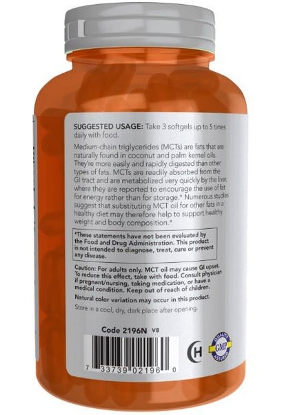 nowsports MCT Oil 1000 mg 150 Softgels Carousel 3