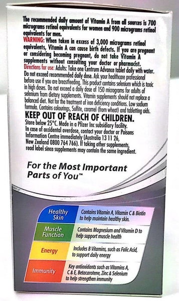 Centrum Advance Multivitamin 100 tablets Carousel 2