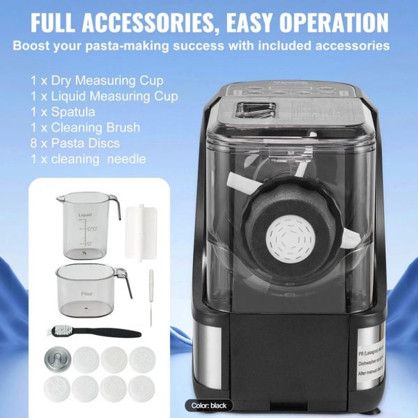 Automatic Noodle Maker Machine with 8 Pasta Shapes, 4 Intelligent Modes. Carousel 1