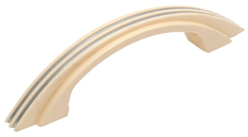 Tradco 3106 Deco Pull Handle Ivory Plastic 130x20mm Carousel 1