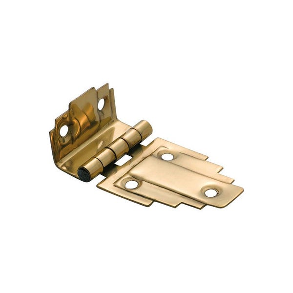 Tradco 3768PB Offset Hinge (Stepped) SB Polished Brass 63x32mm Carousel 1