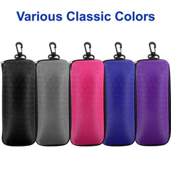 Sunglasses Case, Hard EVA Eyeglass Protector, Portable Zipper Glasses Box wit Carousel 8