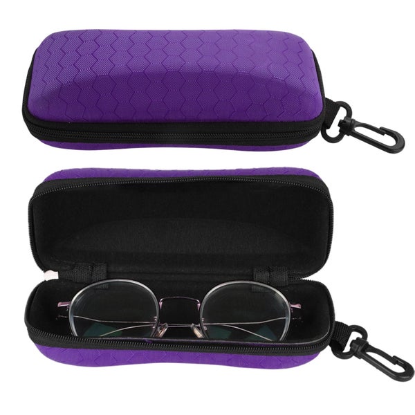 Sunglasses Case, Hard EVA Eyeglass Protector, Portable Zipper Glasses Box wit Carousel 8