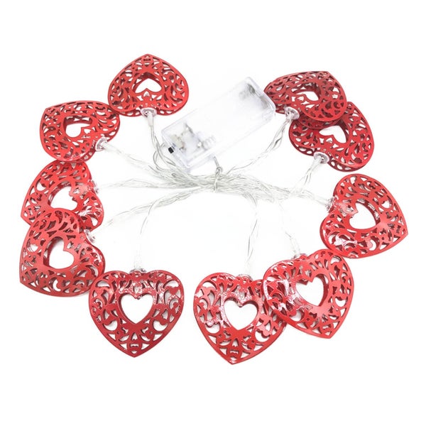 Led Battery Box Valentine'S Day White Heart-Shaped Light String Valentine'S D Carousel 1