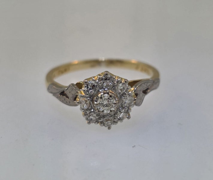 Estate Diamond Cluster Ring + Valuation Carousel 2
