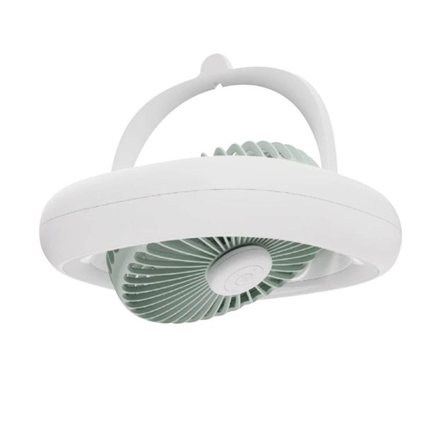 9.1" USB Rechargeable Ceiling Fans with Lights & Remote, Dimmable Low Profile Carousel 1