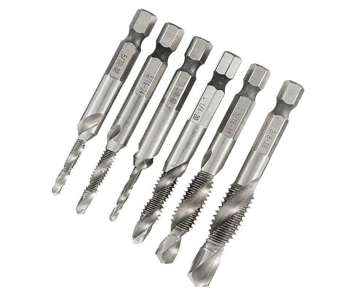 6PCS HSS Hex Shank Drill & Tap Combo Set for Metal Carousel 2