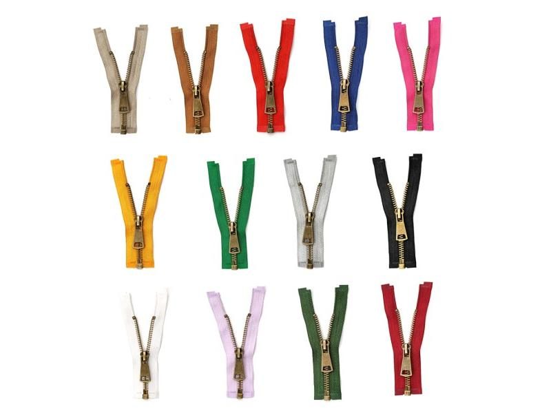 5# High Quality Colorful Open-End Auto Lock Copper Metal Zipper Diy Handcraft Carousel 2