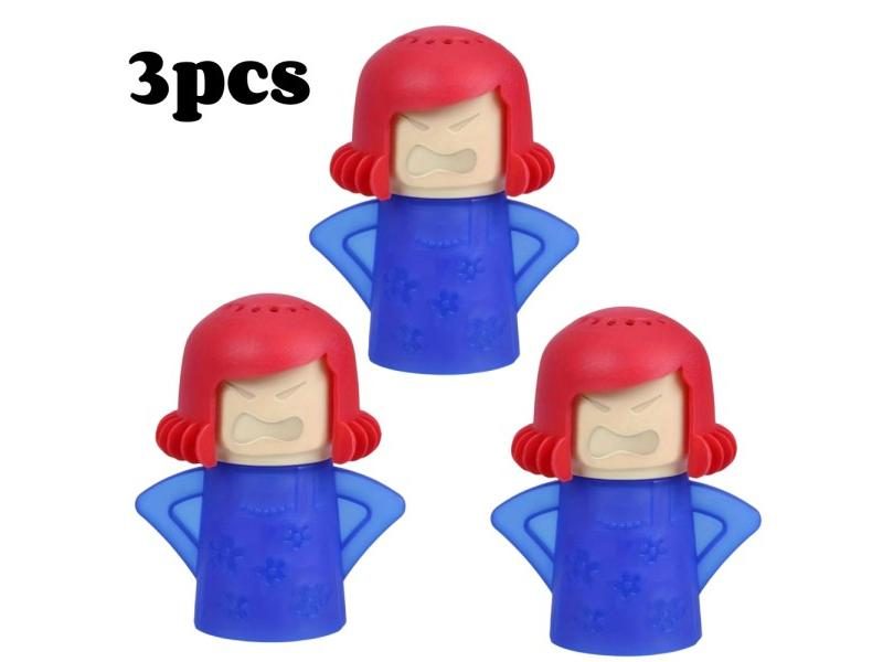 Angry Mama Oven Steam Microwave Cleaner Easily Remover Oil Dirt Fridge Carousel 1
