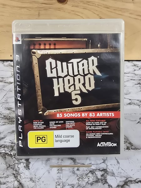PlayStation 3 Guitar Hero 5 Game Disc Carousel 1