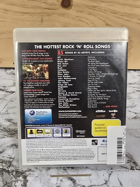 PlayStation 3 Guitar Hero 5 Game Disc Carousel 2