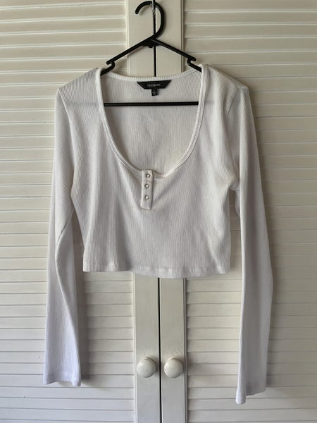 Glassons white long sleeved top - size L Carousel 1