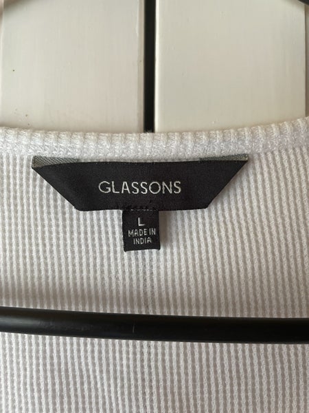 Glassons white long sleeved top - size L Carousel 3