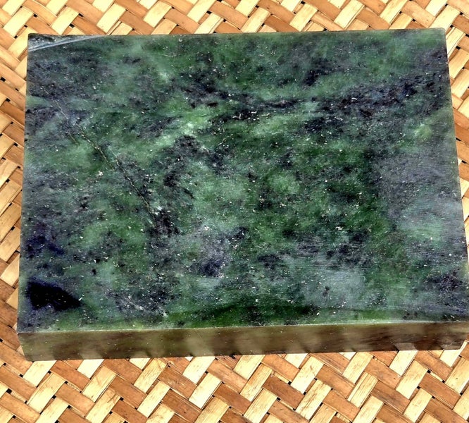Genuine NZ Pounamu/Greenstone Rough Block Carousel 1