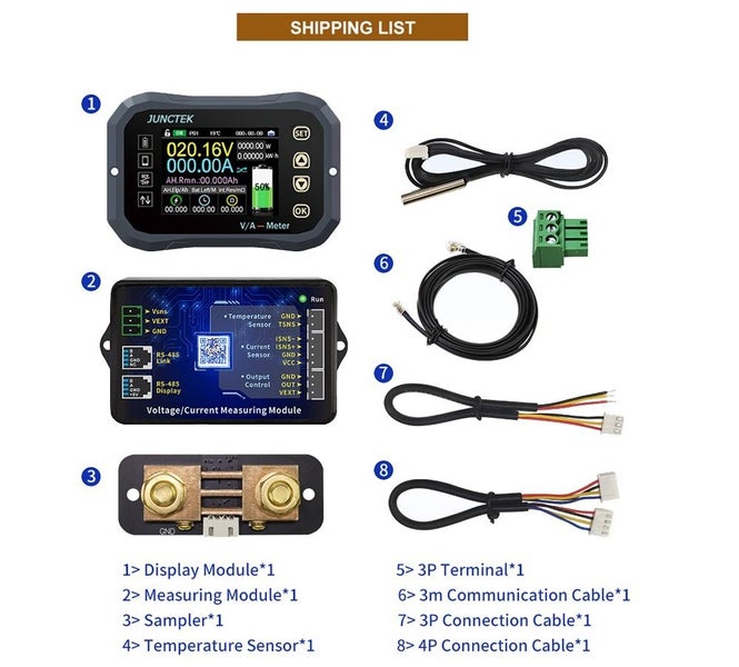 KG110F DC 0-120V 100A Battery Capacity Tester Voltage Current Meter Carousel 11